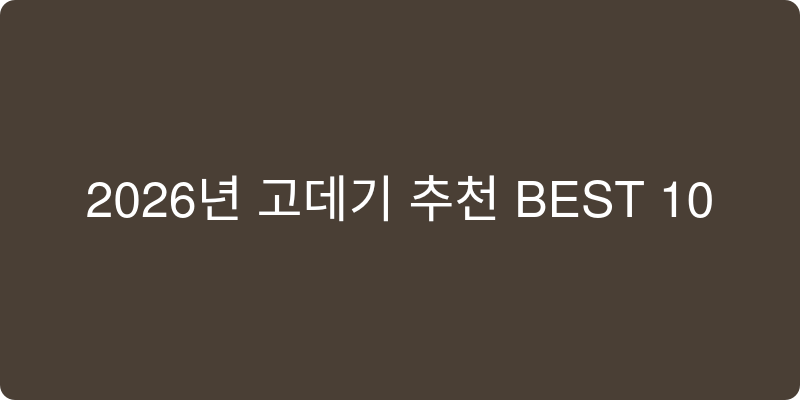 2026년 고데기 추천 이미지