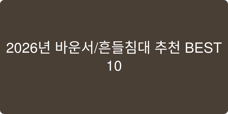 바운서/흔들침대 추천 이미지