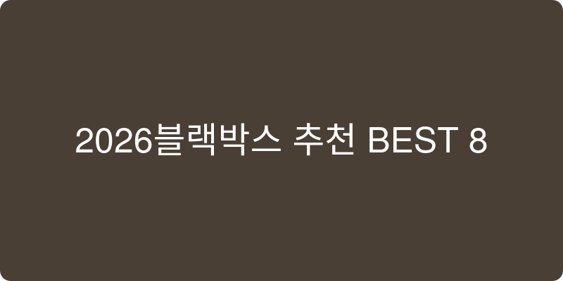 블랙박스 추천 이미지