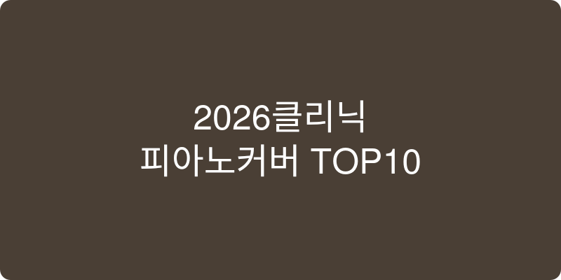 피아노커버 추천 이미지