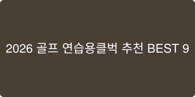 골프 연습용클럽 추천 이미지