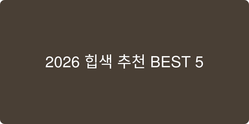 2026 여성용 힙색 추천 이미지