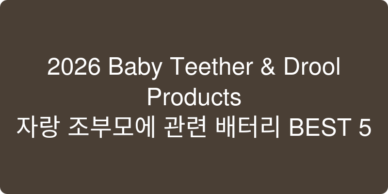 아기 치발기/침독 방지 추천 이미지