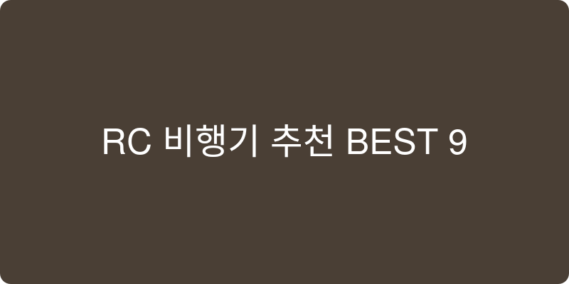 무선/RC 비행기 추천 이미지