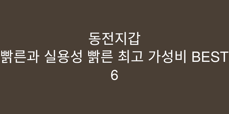 동전지갑 추천 이미지