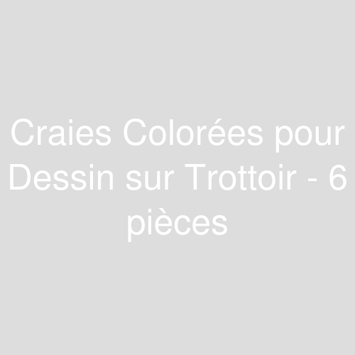 Une image représentant le produit Craies Colorées pour Dessin sur Trottoir - 6 pièces