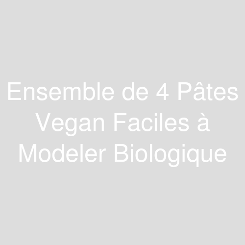 Une image représentant le produit Ensemble de 4 Pâtes Vegan Faciles à Modeler Biologique