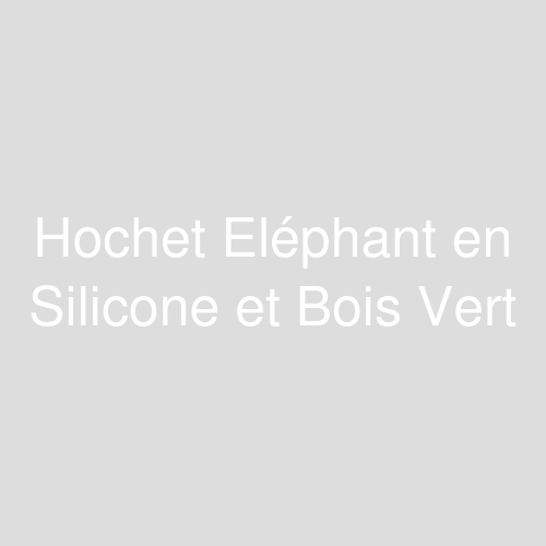 Une image représentant le produit Hochet Eléphant en Silicone et Bois Vert
