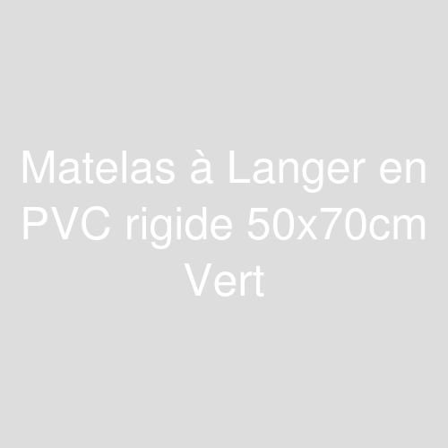 Une image représentant le produit Matelas à Langer en PVC rigide 50x70cm Vert