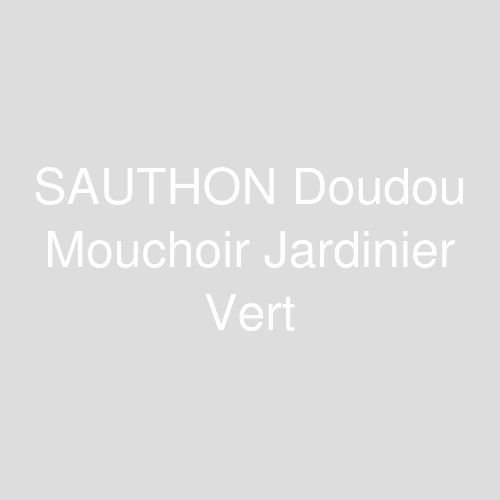 Une image représentant le produit SAUTHON Doudou Mouchoir Jardinier Vert