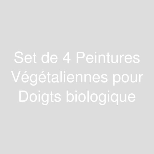 Une image représentant le produit Set de 4 Peintures Végétaliennes pour Doigts biologique