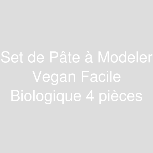 Une image représentant le produit Set de Pâte à Modeler Vegan Facile Biologique 4 pièces