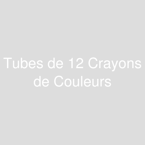 Une image représentant le produit Tubes de 12 Crayons de Couleurs 