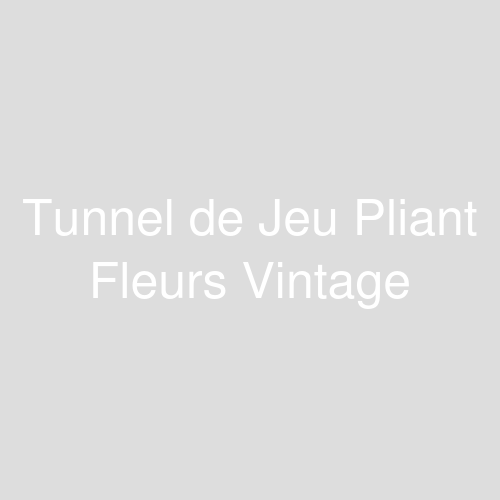 Une image représentant le produit Tunnel de Jeu Pliant Fleurs Vintage