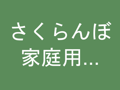 さくらんぼ 家庭用バラ詰め 1.2kg