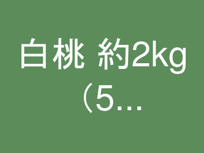白桃 約2kg（5〜8玉）