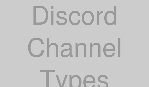 Discordチャンネルタイプのイメージ