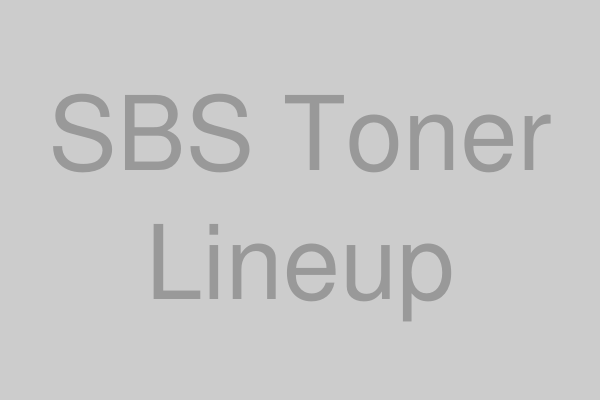 3種類のSBSトナーイメージ