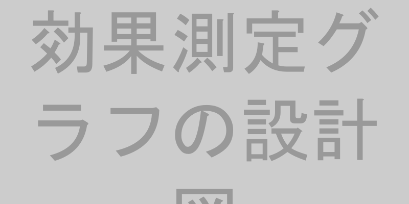 効果測定グラフの設計図