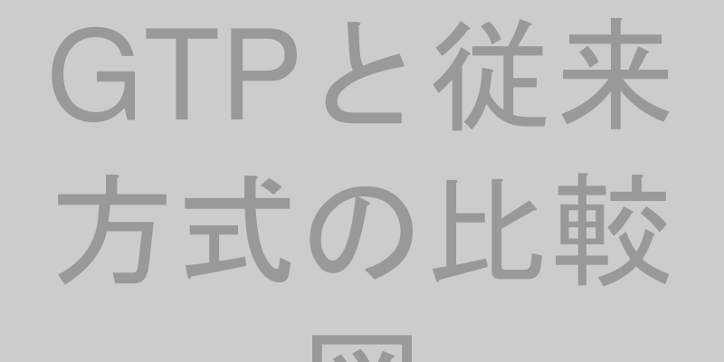 GTPと従来方式の比較図