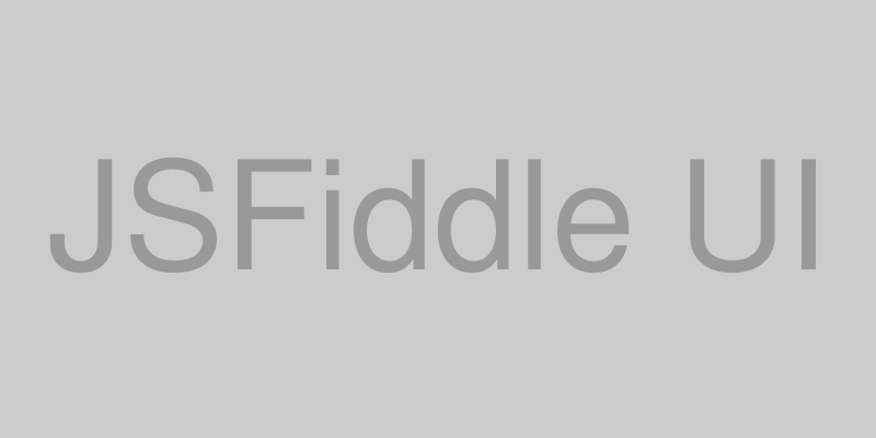 JSFiddle