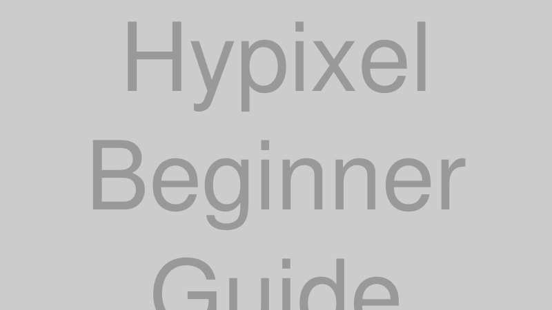 Hypixel初心者ガイドのイメージ