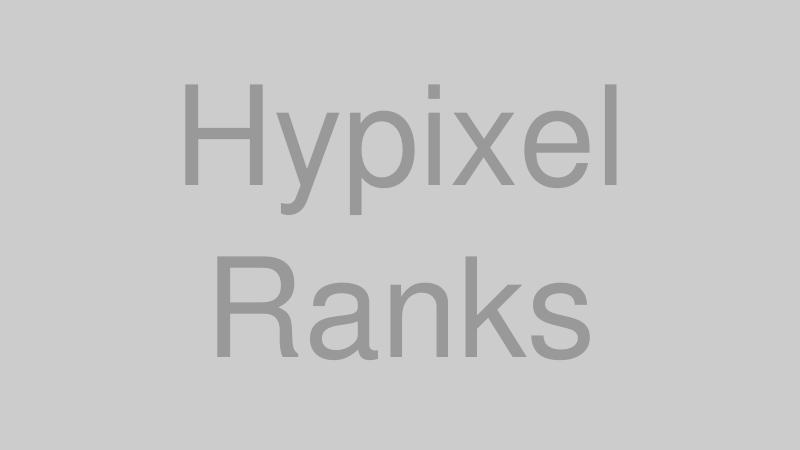 Hypixelランクシステムのイメージ