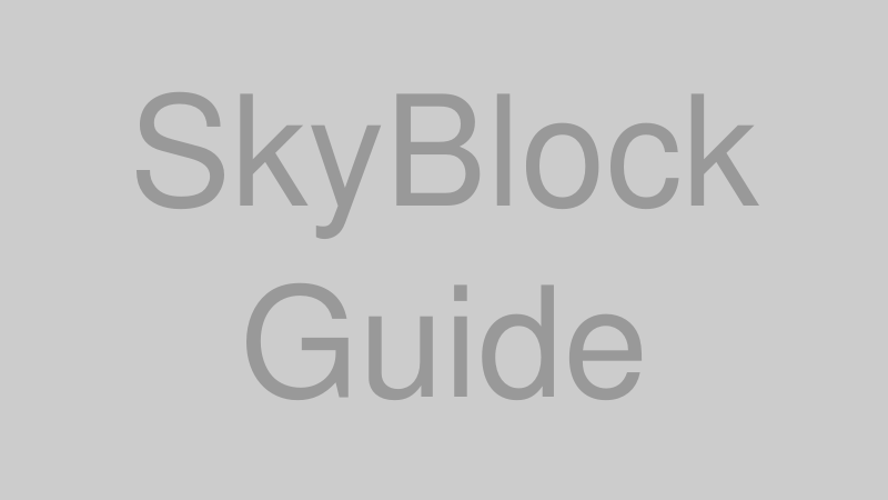 Hypixel SkyBlock攻略ガイドのイメージ